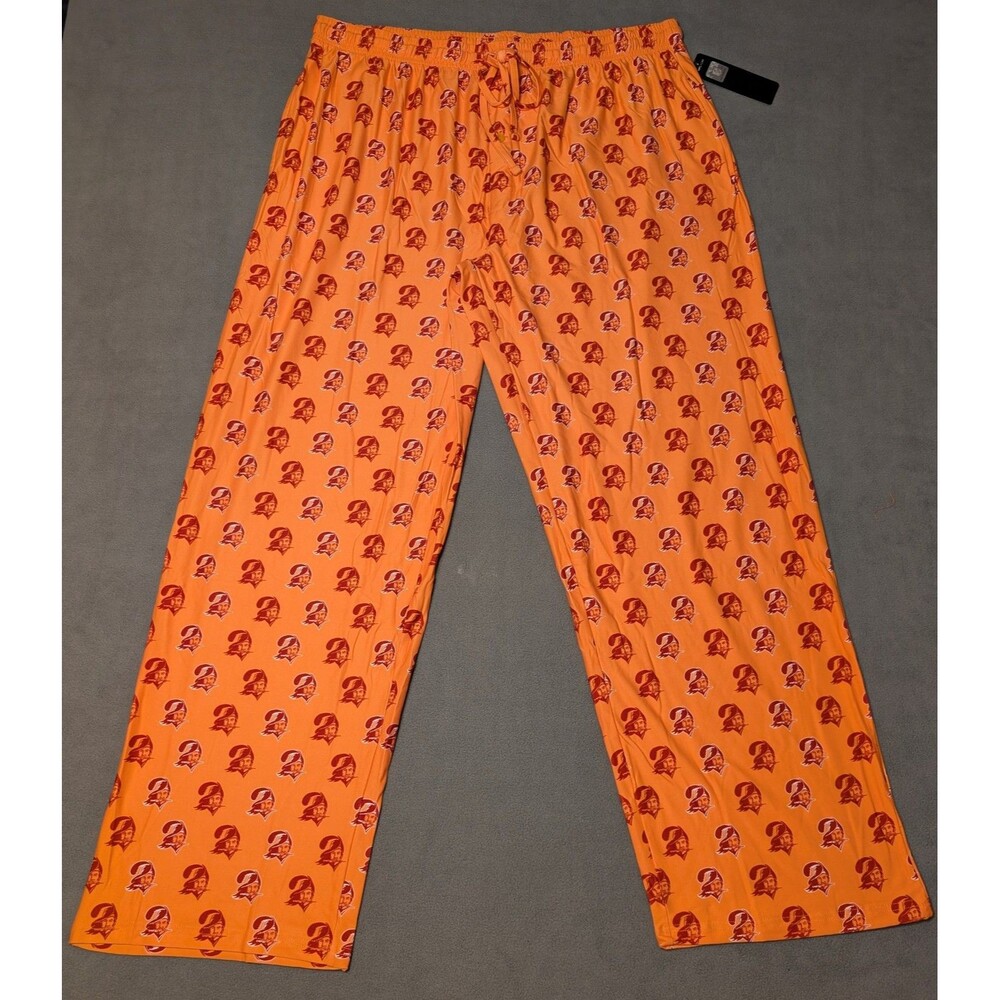 NWT Tampa Bay Buccaneers Bucco Bruce Sleep Pants Orange 2XL NFL Throwback